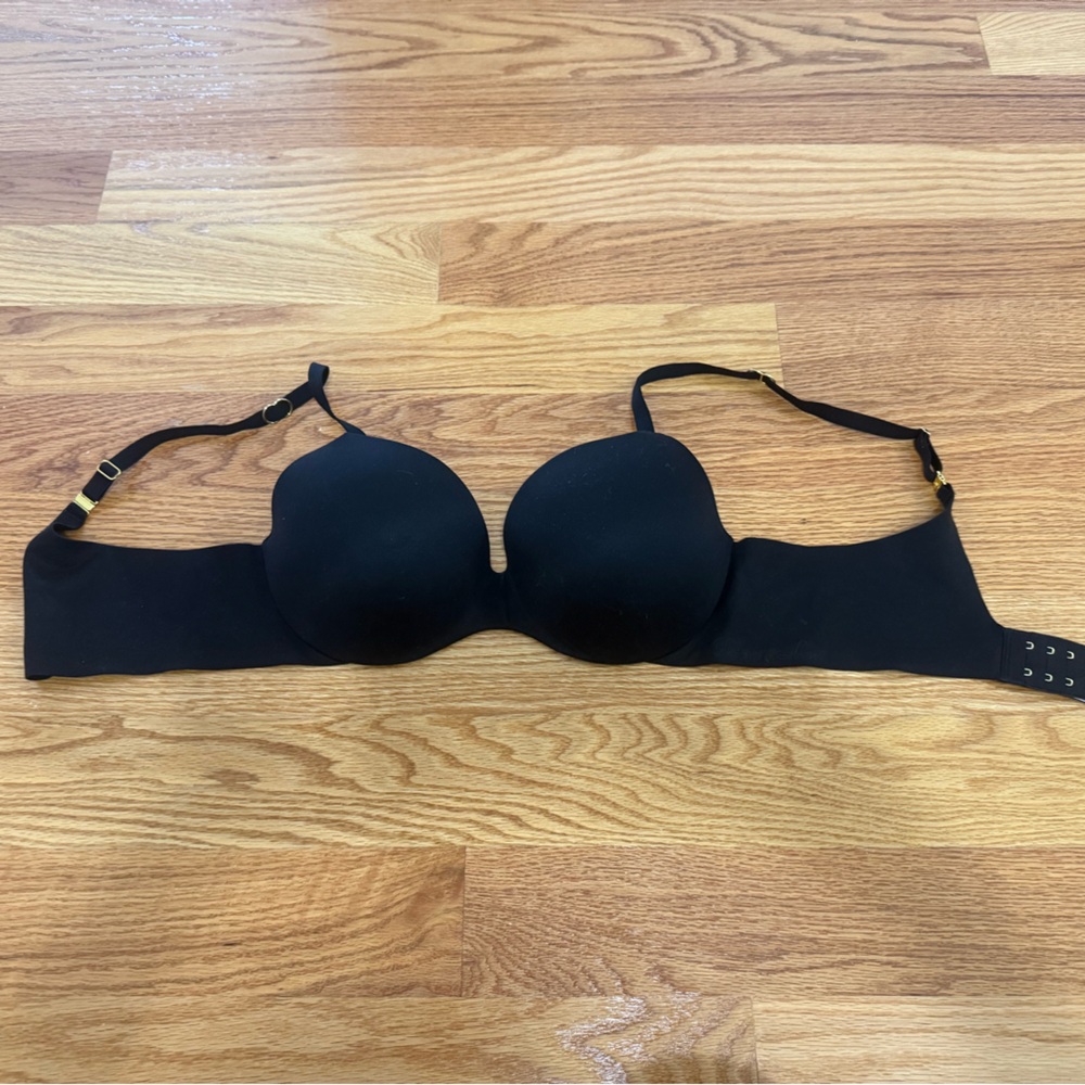 Victoria's Secret Black Bra with Gold Accents